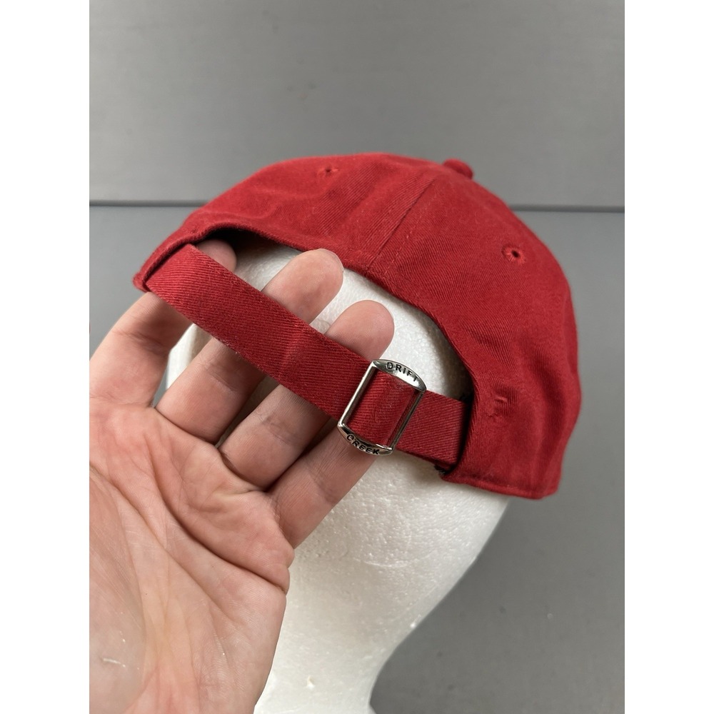 Talkeetna Alaska Hat Cap Strap Red Black Drift Creek Outdoors Moose Men NWOT - Picture 8 of 13